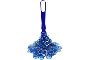 MR CHIPS Made in USA Magnetic Wands and 3/4 Inch Plastic with Metal Rings - 100 pcs Reusable Storage Bag 7 Color Choices