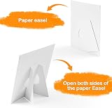Koncci Canvas for Painting with Paper Holder 10 Pack 20x20 cm Blank Panels view 5