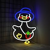 Whfobfe Duck Neon Sign Led Neon Light Neon Signs for Wall Decor USB Powered Led Neon Signs for Room Decoration