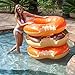 U.S. Pool Supply Giant 4 Foot Inflatable Donut Pool Ring Tube Float, Orange Mango Frosted with Sprinkles - Fun Kids Swim Party Toy - Summer Lounge Raft