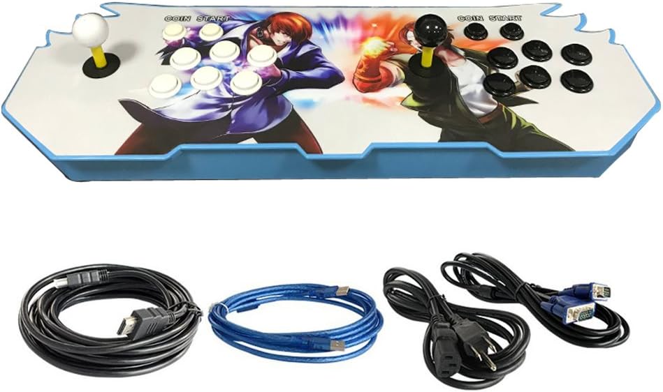 Tongmisi Pandora's Key 5s Puls 1388 in 1 Classic Games 2 Players Arcade Console HD Video Street Fighter Games Double Arcade Joystick Supprot HDMI VGA USB (Boxing King)