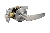 Amazon Basics Straight Door Lever, Passage, Satin