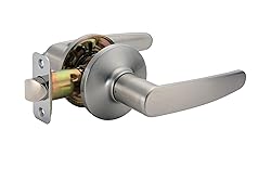 Amazon Basics Straight Door Lever, Passage, Satin