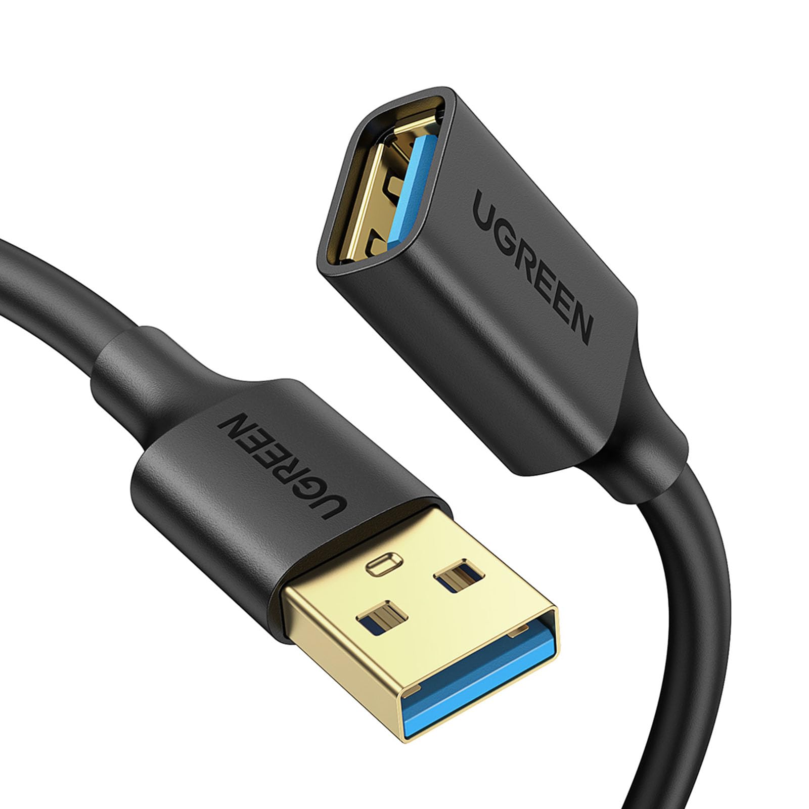 UGREEN USB 3.0 Extension Cable A Male to A Female USB Extension Cable, USB Extender Lead with Gold Plated Contacts for Oculus Rift, PS VR, HTC Vive, Card Reader, Keyboard, Printer, Scanner, Camera, 2M