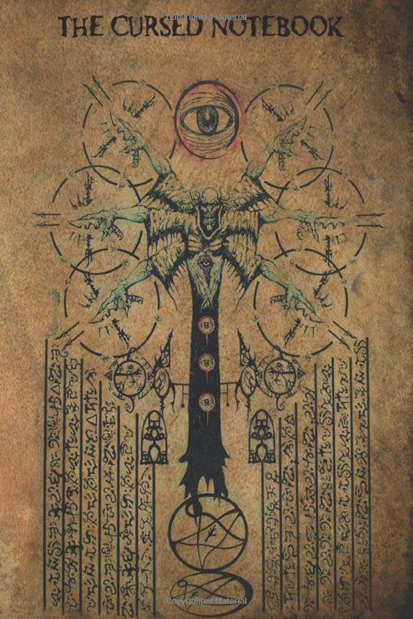 The Cursed Notebook: This Notebook Has Some Real Cursed Symbols It is 6 x 9 inches with cream lined papers