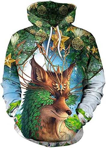 OUDNGS Men/Women Funny Hooded Hoodies 3d Print Hoody 43 XXL Great