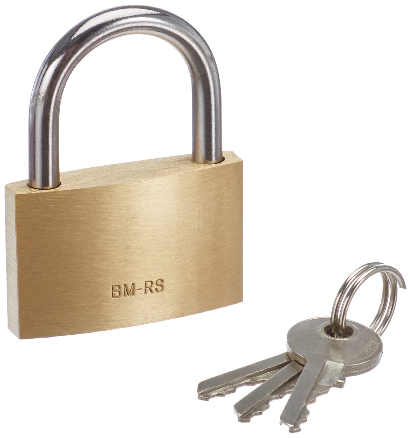 Brüder Mannesmann M 413-40 (6) Brass cylindrical padlock, 40mm (6) Candado cilindrico de latón, 40 mm