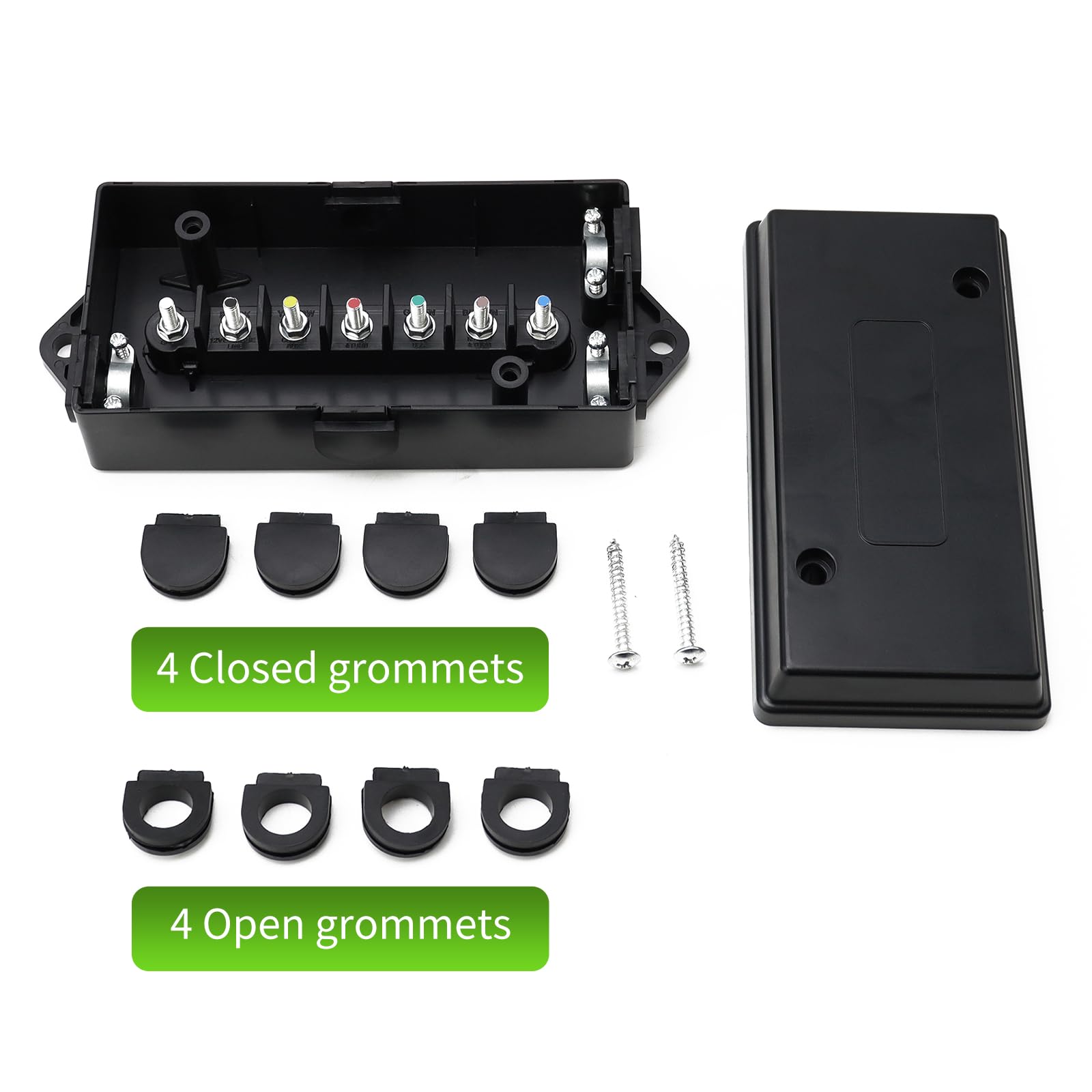 Mua Gubrdfrsod 7 Way Trailer Junction Box 7 Pole Waterproof, 7 Color ...