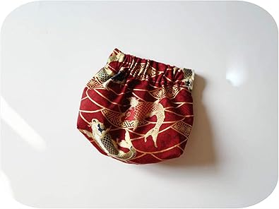 Amazon 手作りかわいい小銭入れ金属フレーム口財布柴犬かわいい財布女の子のためのかわいいコインポーチ女の子財布 Red Golden Carp クレジットカードケース