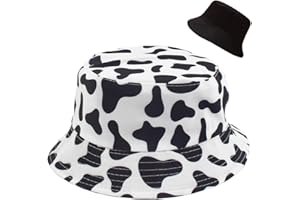 XYIYI Cute Bucket Hat Beach Fisherman Hats for Women, Reversible Double-Side-Wear