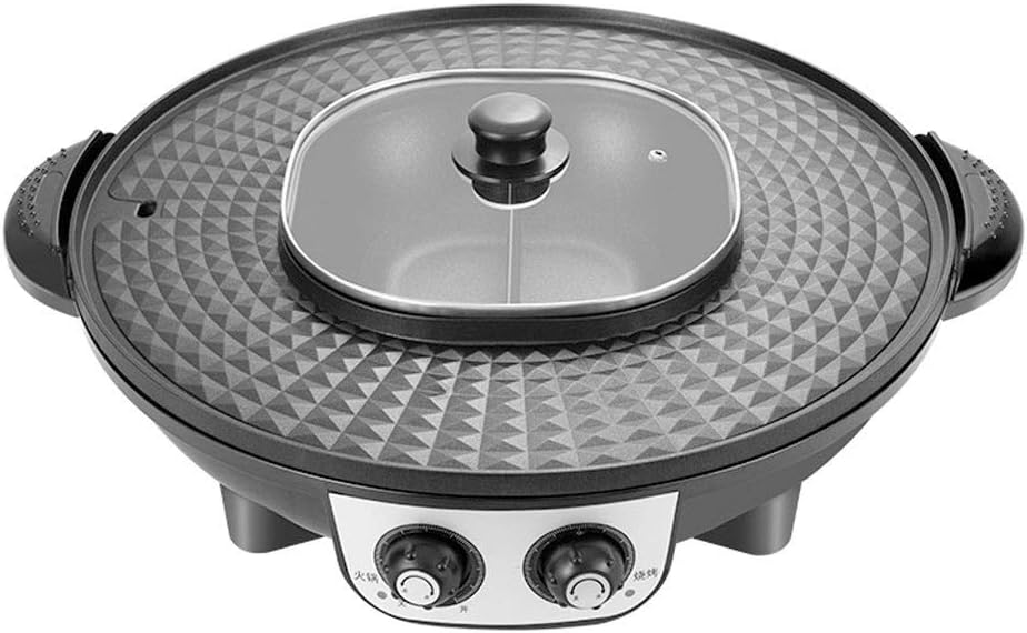 Review Electric Induction Hot Pot Cooker, 1200W 2 in 1 Stainless Steel