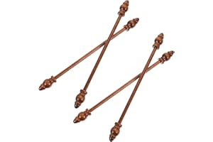 SUPVOX 2 Pairs Wooden Scroll Rods for Posters and Tapestries, 12cm Wall Art Hangers for DIY Painting