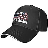 Topnuguri Make America Godly Again Hat for Women Men Adjustable Baseball Caps Black