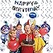 Outer Space Birthday Party Decorations Universe Space Happy Birthday Banner Galaxy Birthday Party Supplies for Boys Astronaut Rocket Balloons