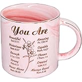 Mugpie Christian Gifts for Women - Inspirational Spiritual Catholic Faith Gifts for Women Friends Coworkers - Birthday Christmas Gift for Sister Mom Grandma, You Are Amazing Coffee Mug 11.5oz