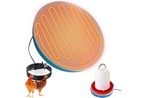 Chicken Water Heater 26cm Aluminum Water Heater for 3-20L Founts Poultry Heated Waterer Chickens Poultry Drinker Heated Base 