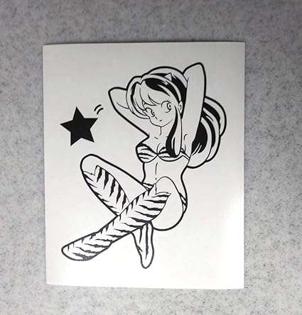 Amazon Co Jp Itakura Sticker Small Ram Ver 2 Sticker Alternative Urusei Yatsuri Hobby