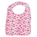 Ah Goo Baby Bib, 100% Cotton Terry Cloth, Wrap Around Collar, Charlston Pattern