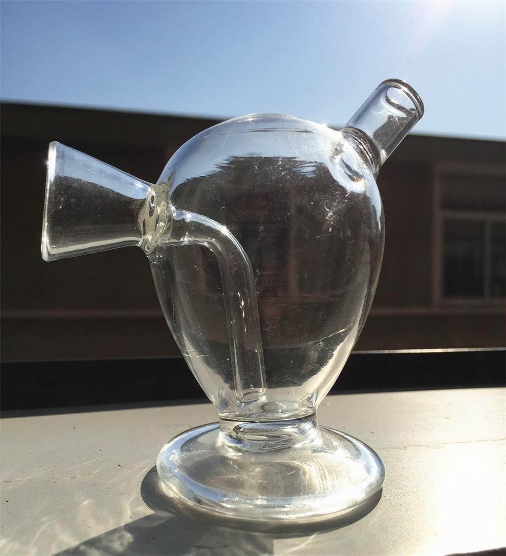 Mini Glass Water Pipe Small Hookah Smoking Accessories (Clear)