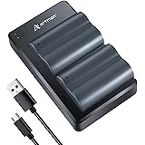 Artman BP-511/BP-511A Battery 2-Pack 2200mAh and Dual USB Charger for Canon EOS 5D 50D 40D 20D 30D 10D Rebel 1D D60 300D D30 