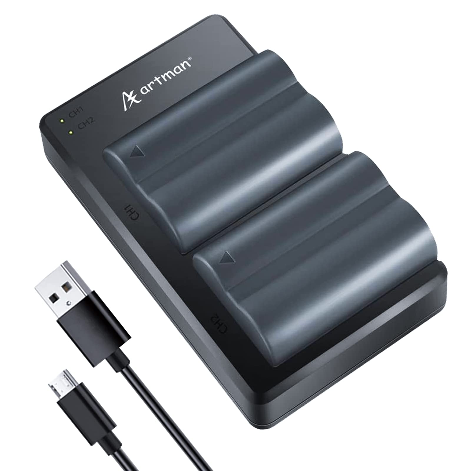 Rapid AC/Car Charger Kit For Canon BP-511, BP-511A, BP-512 Batteries – Fits 20D, 30D, 40D, 50D