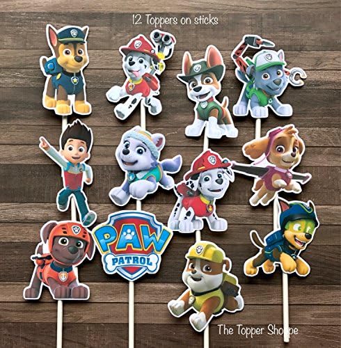 12 Cupcake Toppers PAW PATROL