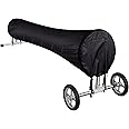 Tlswshsy Swimming Pool Solar Reel Cover, 18FT Pool Solar Protective Blanket Reel Cover, Waterproof Winter Reel Blanket Covers for Inground Pools