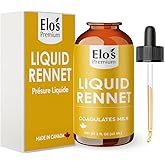 Animal Liquid Rennet 2 fl oz – 100% Natural and Non-GMO Coagulant for Cheese Making and Culinary Use BY ELO’S PREMIUM