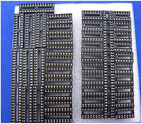 Dip IC Socket Assortment Kit 2.54mm Pitch 8P-28P, 5types,Each 10pc,Total 50pcs