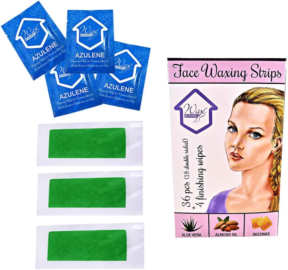 Wax at Home Face Waxing Strips by Wax Necessities Waxness 36 Strips