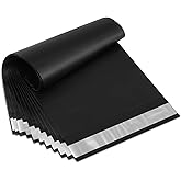 UCGOU Poly Mailers 6x9 Inch Black 200 Pack Mini #1 Shipping Bags Strong Mailing Envelopes Thick Self Seal Adhesive Waterproof and Tear Proof Boutique Postal Small Business for Jewelry and More
