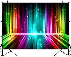 Sensfun Let's Glow Party Backdrop Music Disco Dance
