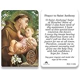 San Francis Imports Assorted Catholic prayer Cards of Various Saints and Angels (St. Anthony)