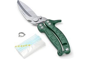 RIVATHI HOMES Poultry Shears Heavy Duty Kitchen Scissors for Cutting Chicken - Kitchen Shears Heavy Duty Scissors Industrial Grade - The Perfect Kitchen Gadgets for Meat & Bone Cutter, Shellfish, Lobster and Pizza