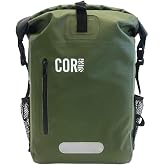 COR Surf Waterproof Dry Bag Backpack with Padded Laptop Sleeve 25L & 40L Heavy Duty Roll-Top Pack