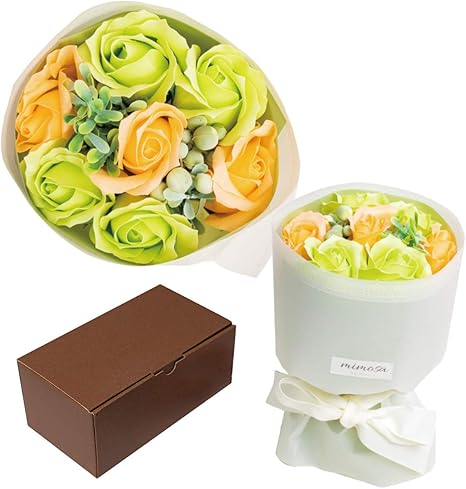 Amazon ソープフラワー ブーケ フレグランス 誕生日 父の日 花 女性 人気 妻 結婚 記念日 結婚祝い 贈り物 枯れない花 石鹸花 お見舞い 新築祝い 母の日 入学 卒業祝い 贈り物 贈答品 女性用 プレゼント 造花 オンライン通販