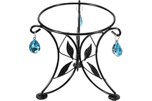 Yardwe Iron Ball Stand Gazing Globe Stand Sphere Holder Metal Crystal Ball Display Stand Glass Bowl Ring Metal Egg Stand for Crystal Ball Globe