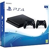 PlayStation 4 - Konsole (1TB, schwarz, slim) inkl. 2. DualShock Controller