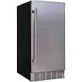 EdgeStar IB250SS 15 Inch Wide 20 Lb. Built-In Ice Maker with 25 Lbs. Daily Ice Production - No Drain Required