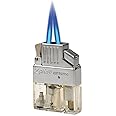 Vertigo by Lotus Lighters Z-Plus Insert Twin Pinpoint Torch Cigar Lighter Model Zins2 -Clear