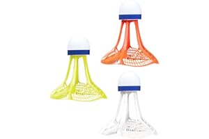 Aosekaa 3 Pieces Windproof Badminton Badminton Shuttlecocks Outdoors Flexible Badminton Balls Sports Training for Parks Yard Beaches