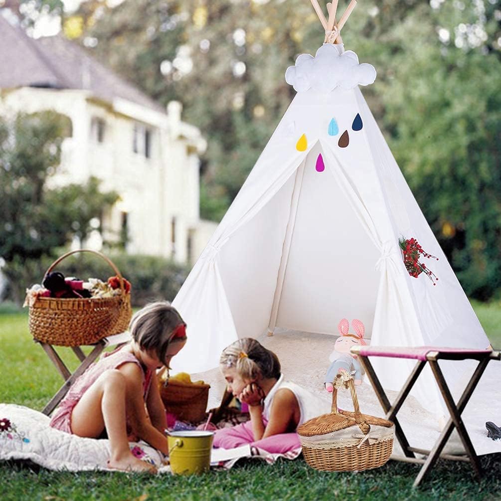 Triclicks Kids Teepee Play Tent Indian Children Wigwam Tipi Play House - Image 5