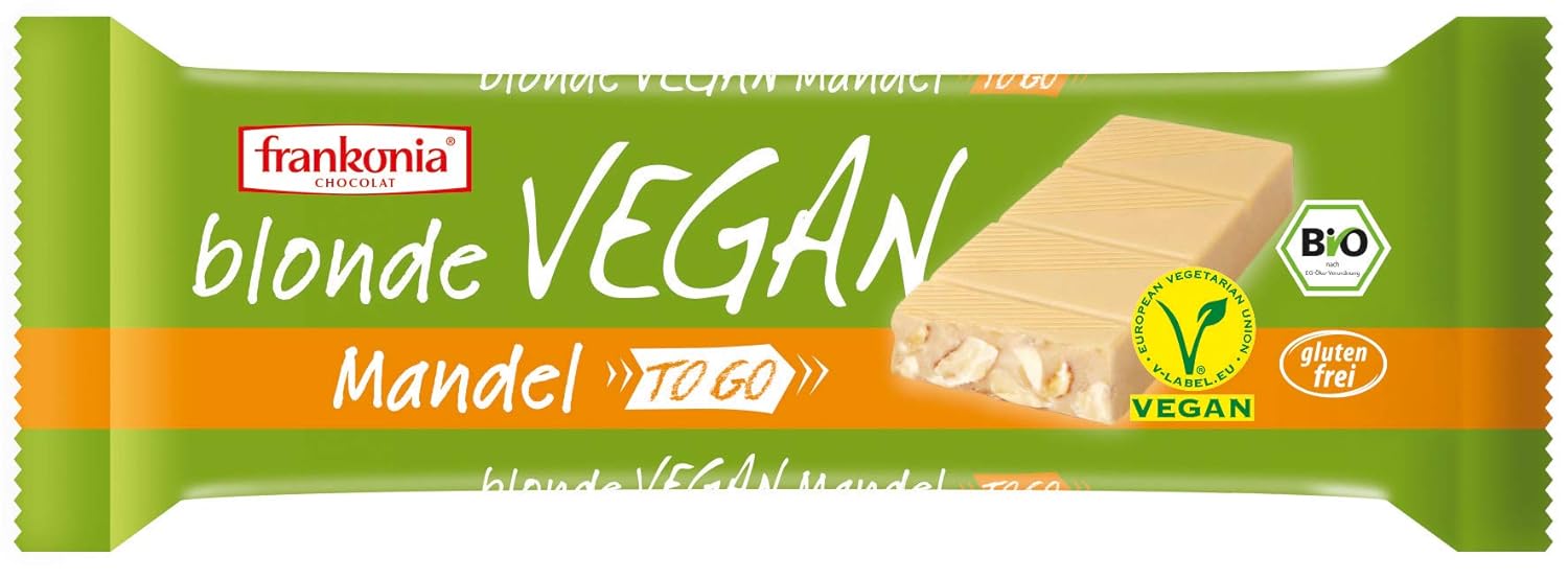 frankonia CHOCOLAT BIO blonde Vegan Mandel "to go" Riegel - 