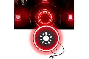 BeltandRoad For JL Spare Tire Light - Plug&Play for Wrangler 2018-2024+ Wrangler JL Sahara Rubicon 2020-2024+ Gladiator JT,Red Light with adapter directly to 3rd Brake light