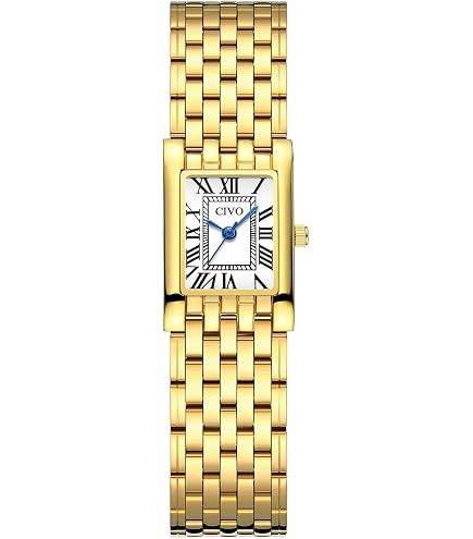 Gold Plated Vintage Square Watch with Roman Dial Bracelet Amazon.com: CHEETAH Watches for Women with Small Vintage  main image 3