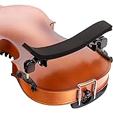 SUEWIO Violin Shoulder Rest for 4/4 Size, Premium Aluminum Alloy Violin Shoulder Rest with Thicken Comfortable Foam Pad &amp; Height Adjustable Feet