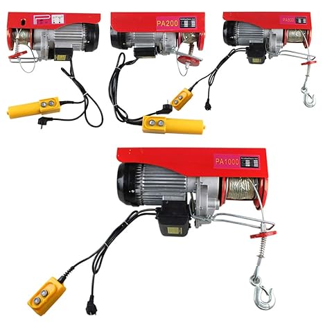 Elektrische Hebezeuge 220V Elektrische Seilwinde Flaschenzug Kran 200KG/600KG/800KG/1000KG Hub Winde (600KG)