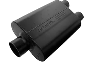 Flowmaster Super 44 Series Chambered Muffler – 3.00” - Center In/Dual Out – Aggressive Sound – 16 Gauge Aluminized Steel – For Classic & Late Muscle Cars, Street Rods, Trucks, SUVs (9430452)