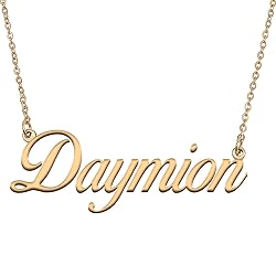 HUAN XUN Customized Custom Simple Any Name Necklace