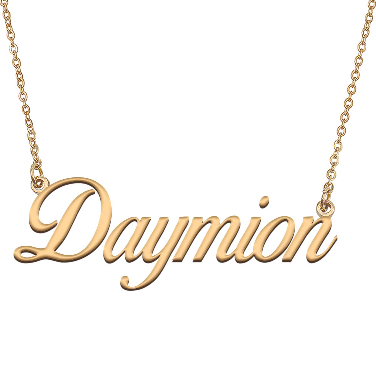 HUAN XUN Customized Custom Simple Any Name Necklace